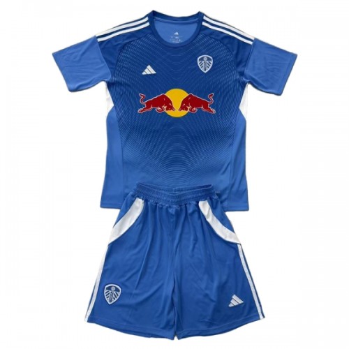 Officiële Voetbalshirt + Korte Broek Doelman Leeds United 2025-26 Blauwe - Kids Officiële Voetbalshirt + Korte Broek Doelman Leeds United 2025-26 Blauwe - Kids